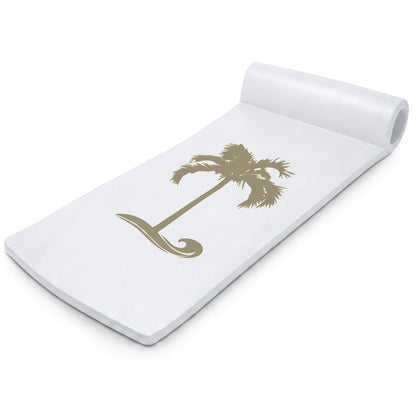 TRC Recreation Sunsation 1.75" Thick Foam Lounger Raft Pool Float, Bronze Palm