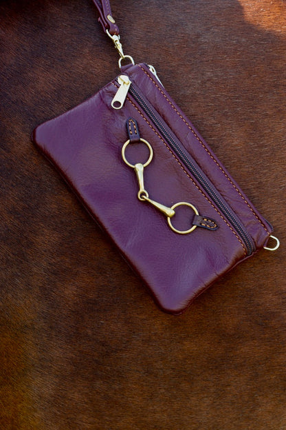 Remarkable Leather Goods Fair Hill Wristlet