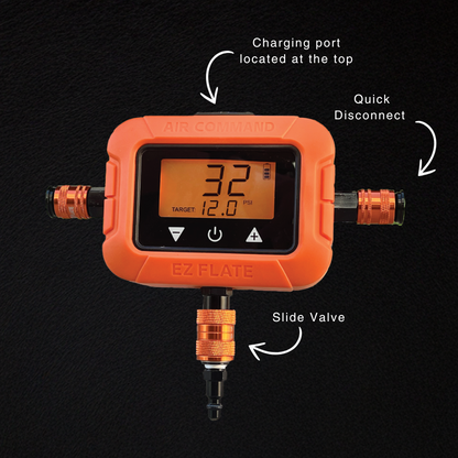 EZ FLATE Recoil 4-Way Hose kit with Air Command