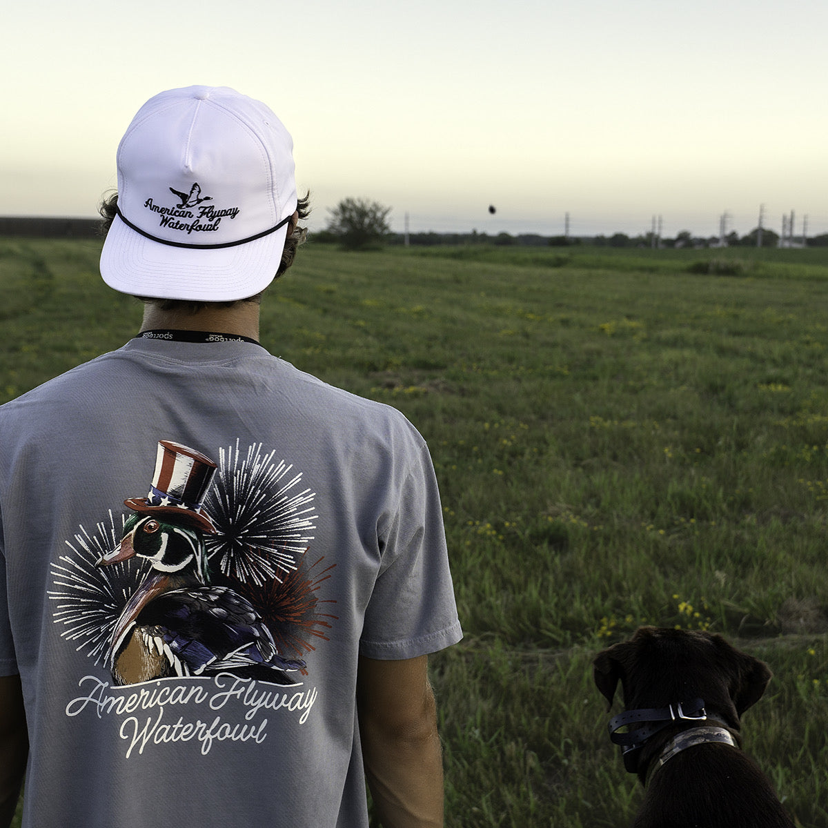 AF Waterfowl - Throwback Vintage Rope Hat White with Black Rope