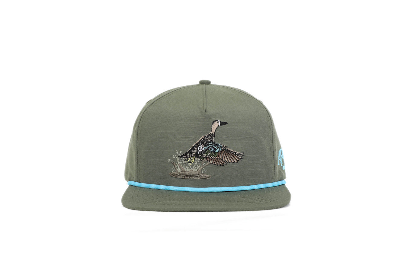 American Flyway Waterfowl Moss Green Blue Wing Teal RipStop Hat