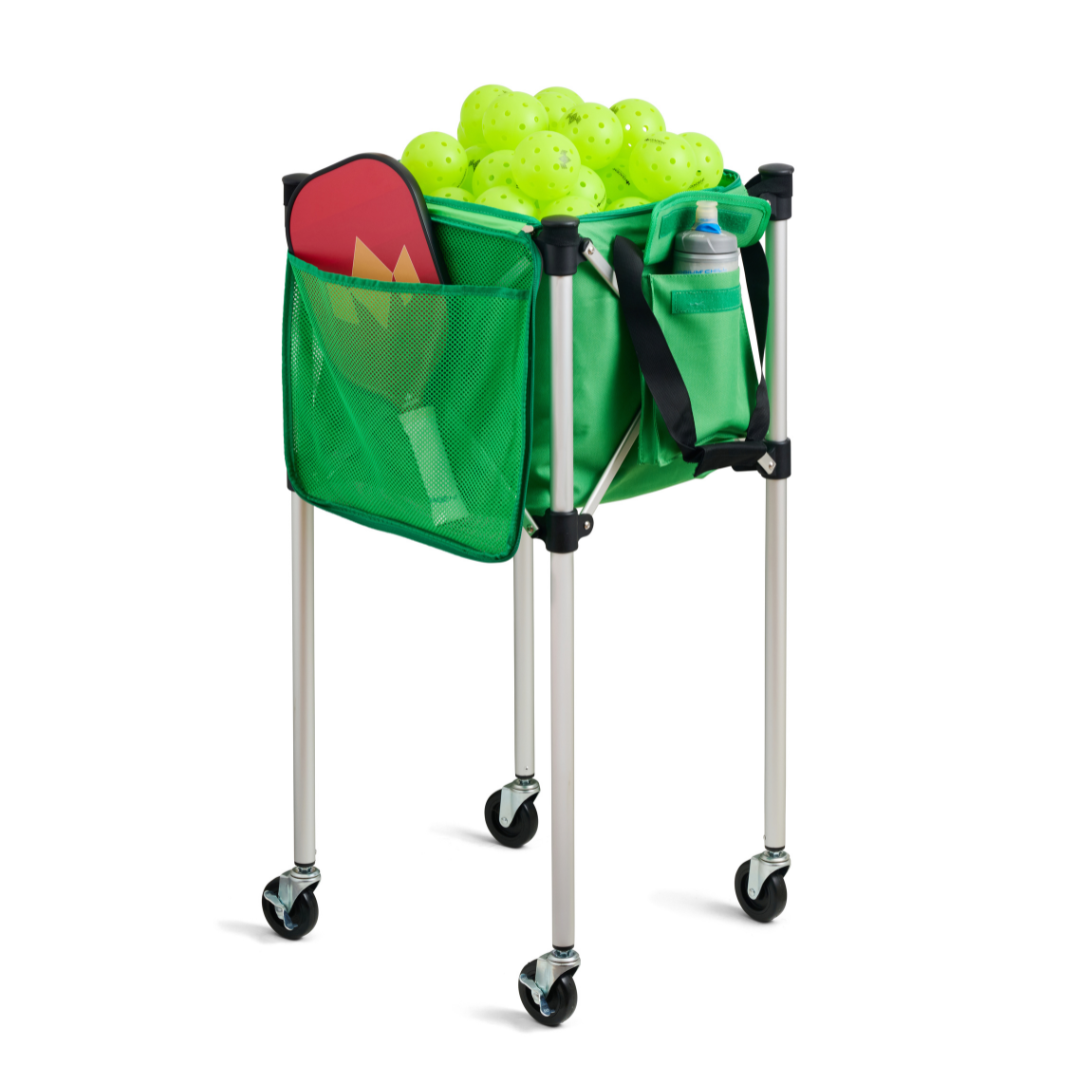 Racket Pets Ball Tote - Green Replacement Bag for Tennis and Pickleball Pro Teaching Cart