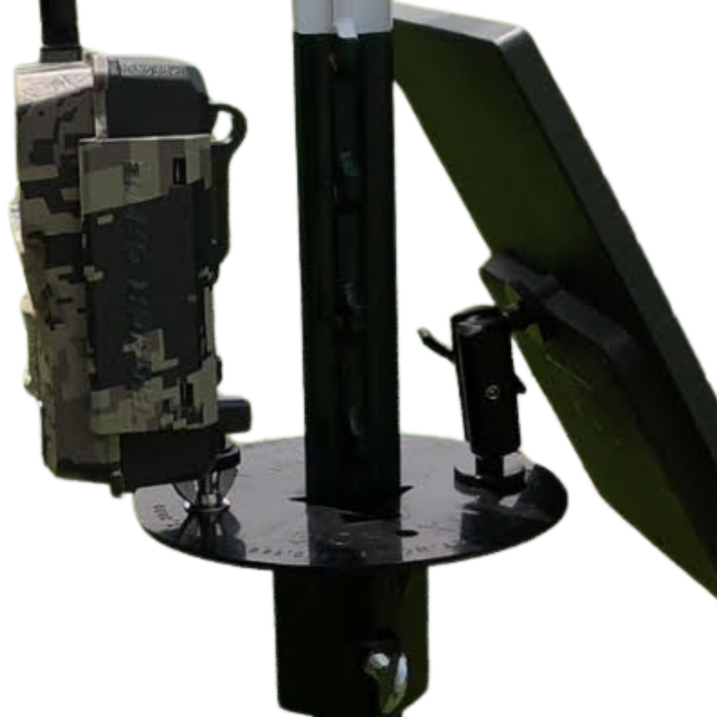Shop Thermal Optics T Post Mount for 1 Camera and Solar Panel (includes 1 articulating arm for Solar and hardware for camera)