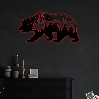 MetalPlex - Bear - Metal Wall Art