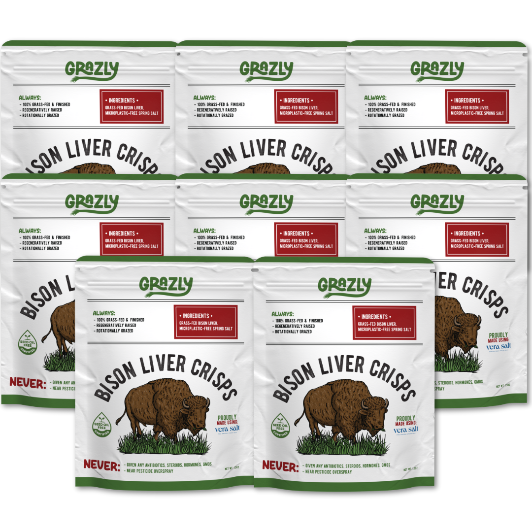 Grazly  Bison Liver Crisps - 100% Grass-Fed/Finished