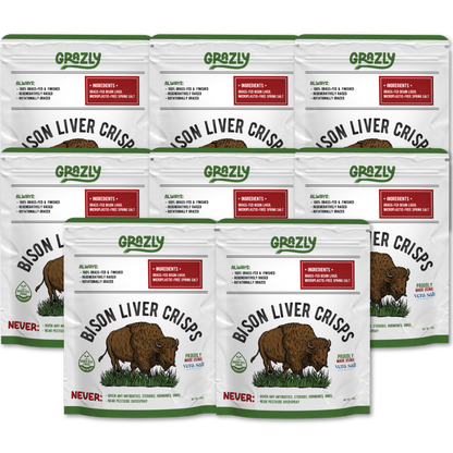 Grazly  Bison Liver Crisps - 100% Grass-Fed/Finished