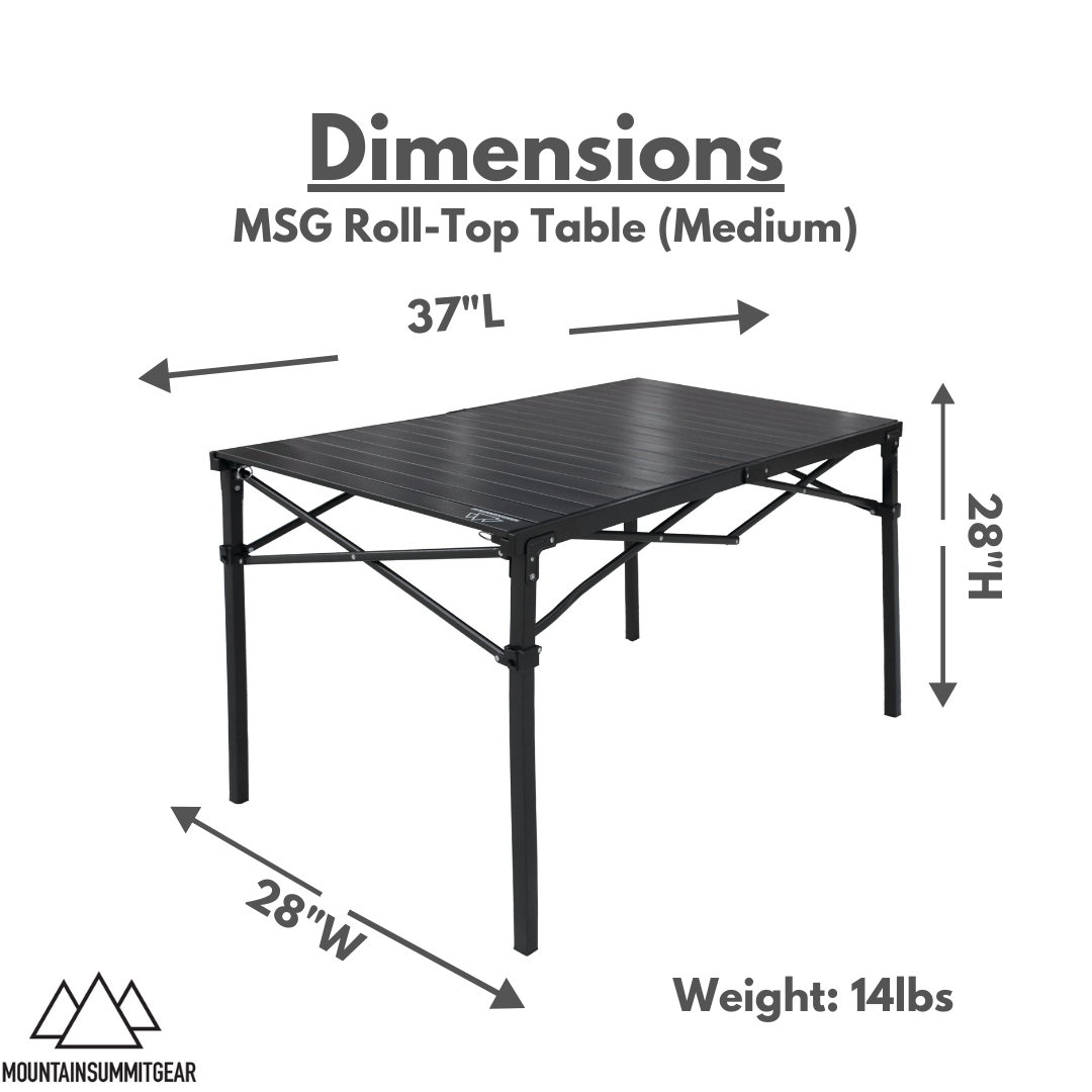 Caddis Sports Roll Top Table