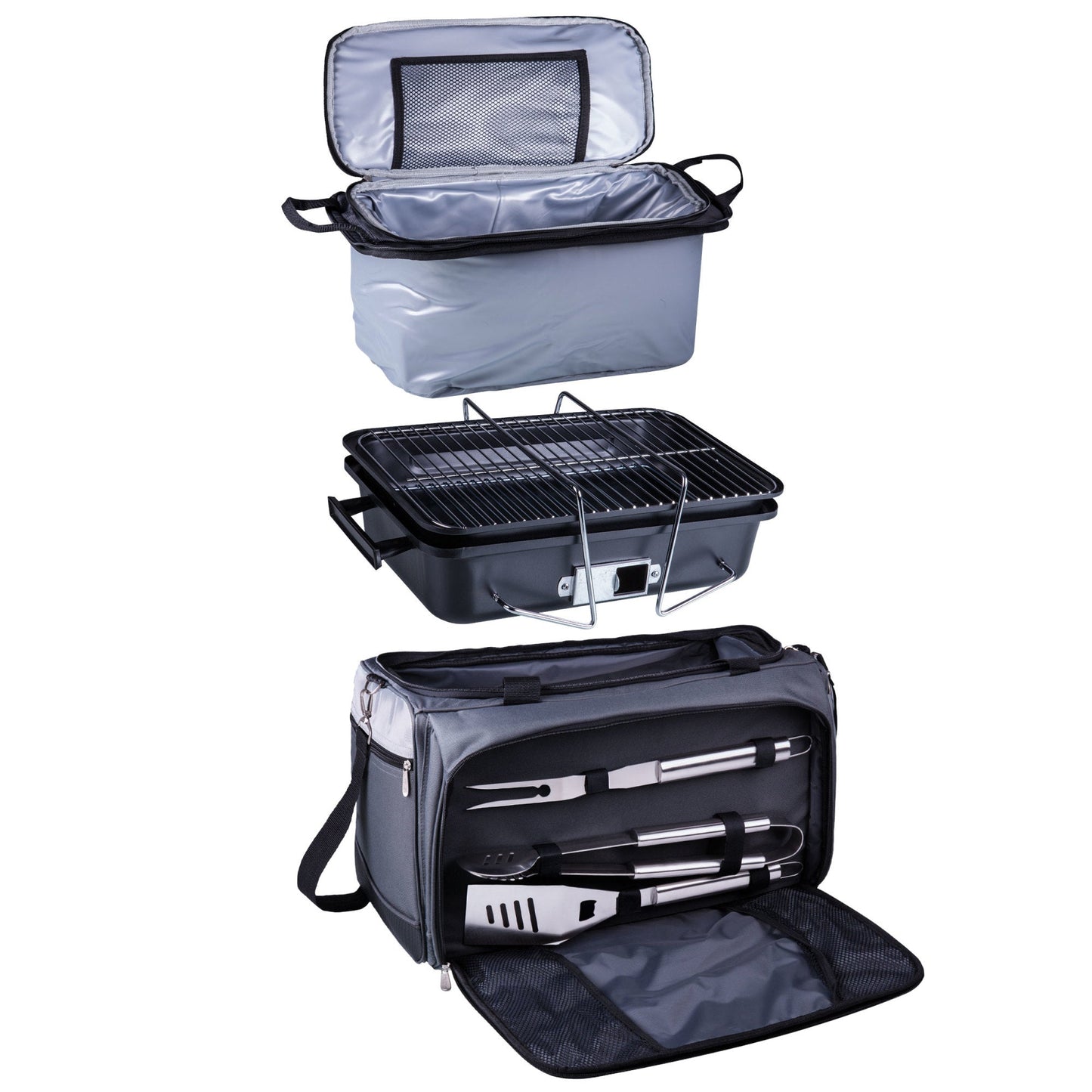 Picnic Time Buccaneer Portable Charcoal Grill & Cooler Tote
