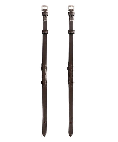 Bridles & Reins ExionPro Bridle Cheek Pieces With Hook Fastening - White Stitching