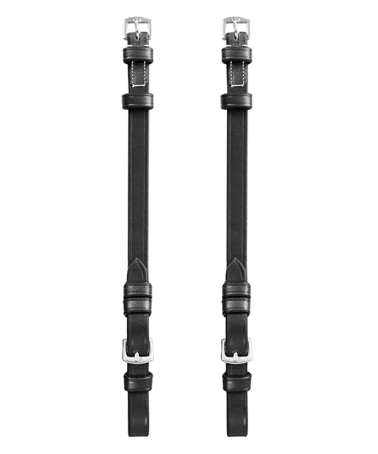 Bridles & Reins ExionPro Bridle Cheek Pieces With Buckle Fastening - White Stitching