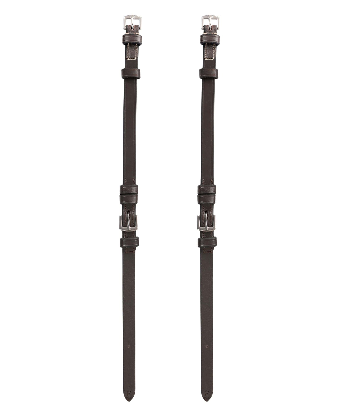 Bridles & Reins ExionPro Bridle Cheek Pieces With Buckle Fastening - White Stitching