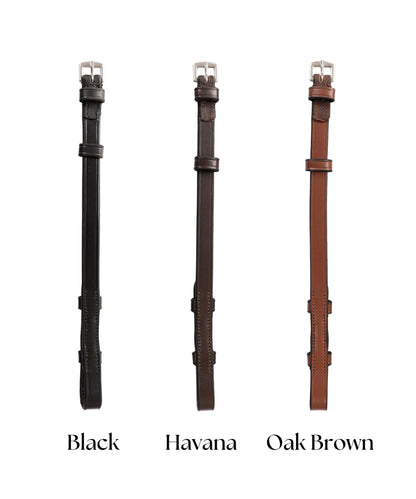 Bridles & Reins ExionPro Bridle Cheek Pieces With Hook Fastening - Matching Stitching