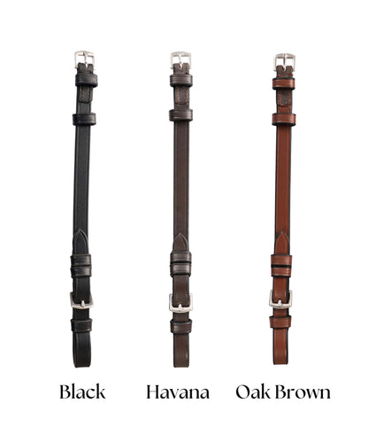 Bridles & Reins ExionPro Bridle Cheek Pieces With Buckle Fastening - Matching Stitching