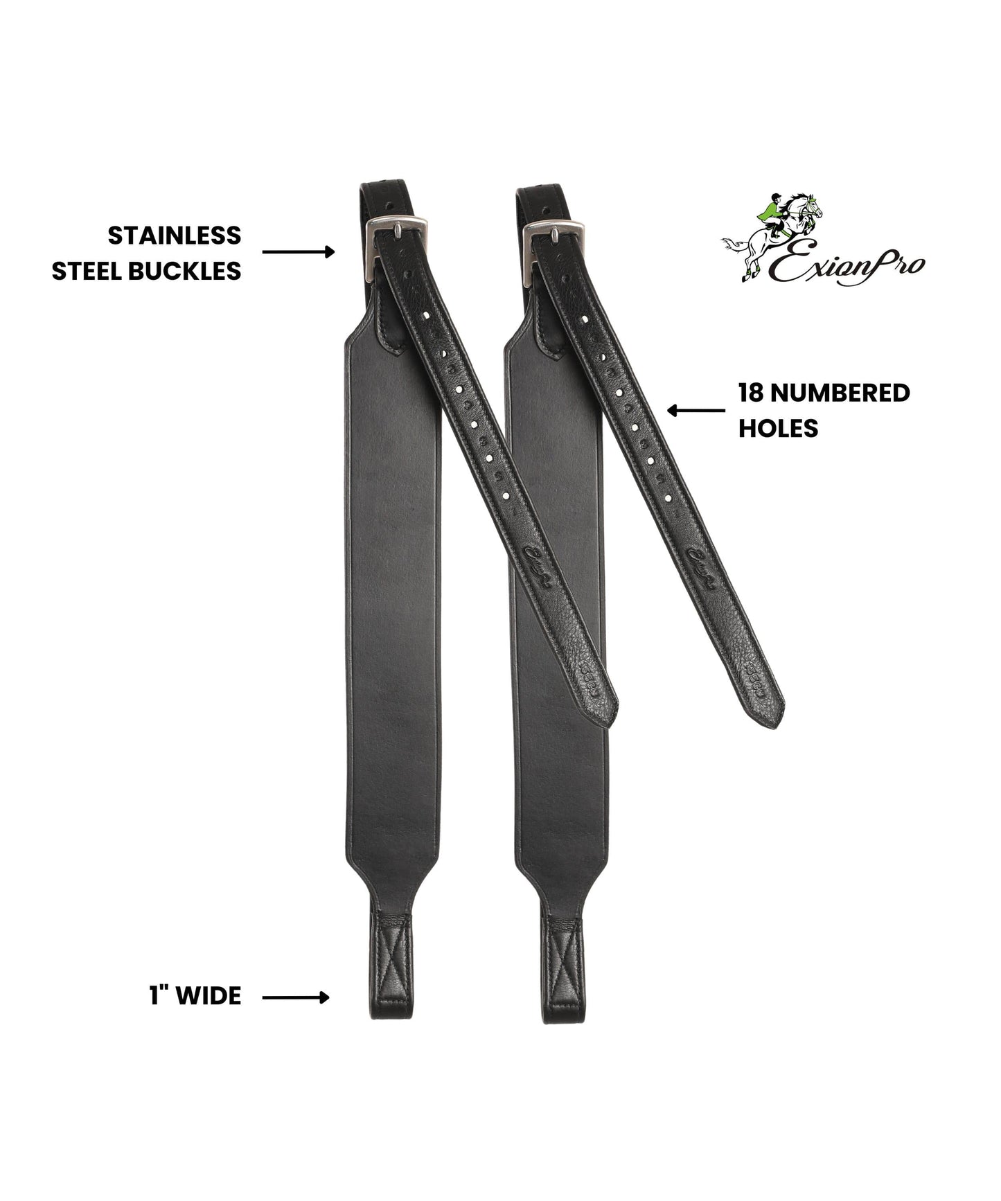 Bridles & Reins ExionPro Wide Stirrup Leathers