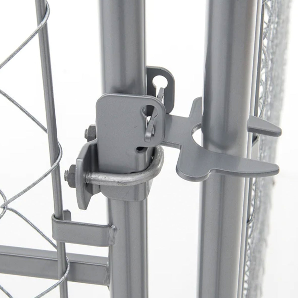 Lucky Dog 10 x 10 Foot Heavy Duty Outdoor Chain Link Dog Kennel w/ Door (2 Pack)
