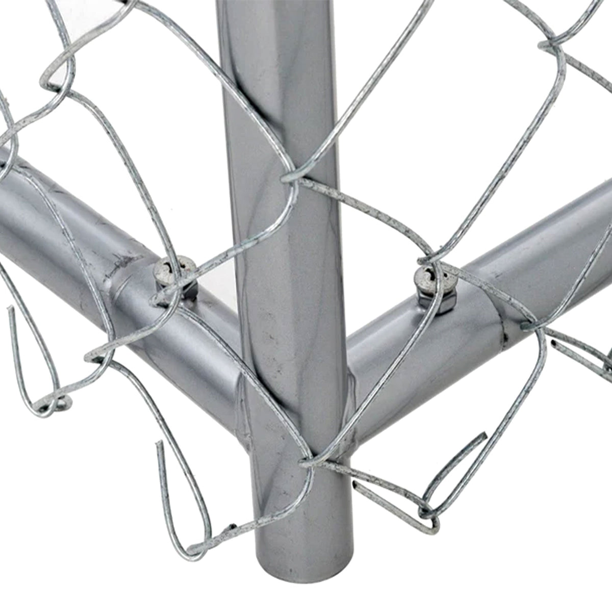 Lucky Dog 10' x 10' Heavy Duty Outdoor Chain Link Dog Kennel w/ Door (3 Pack)