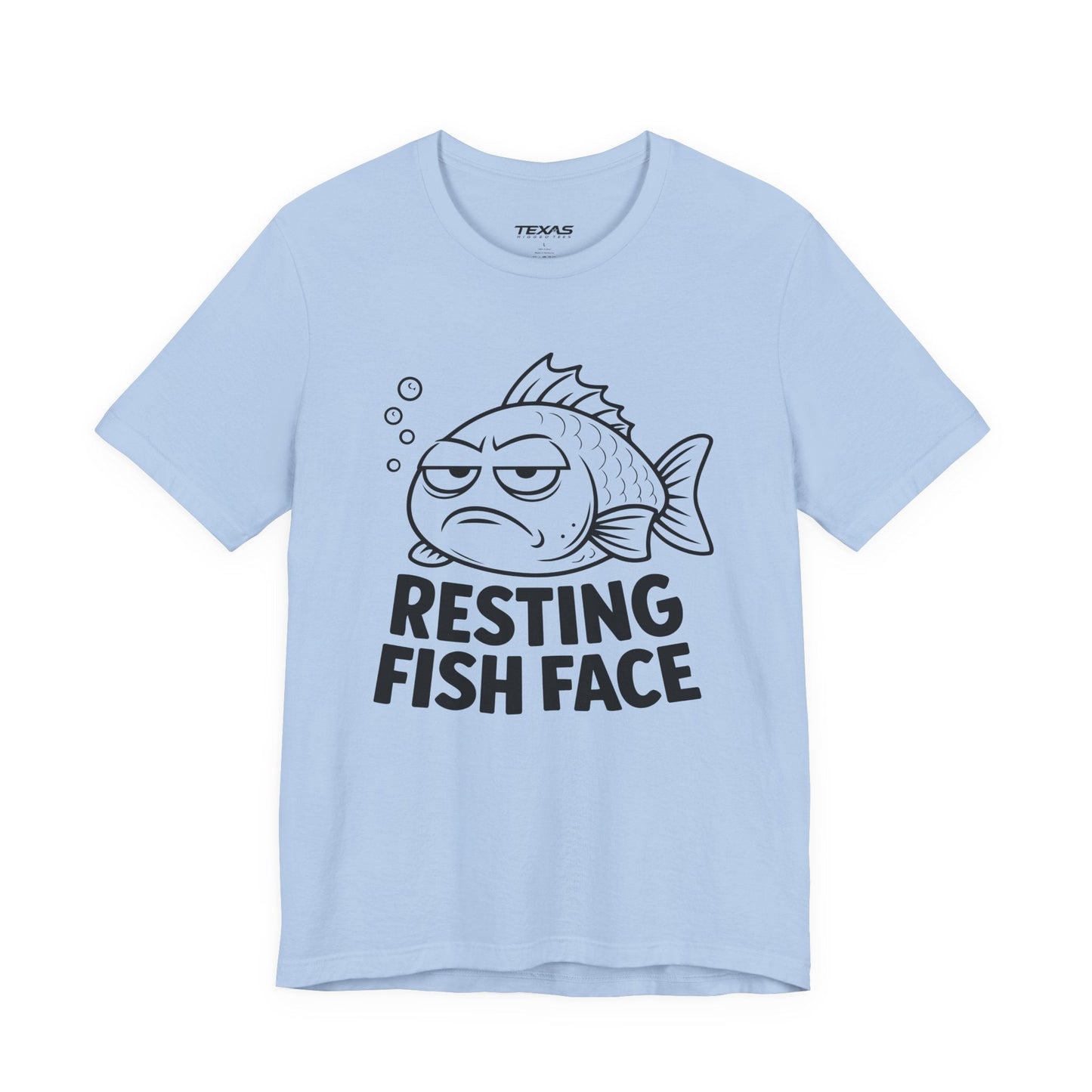 Texas Rigged Tees Resting Fish Face — Unisex Cotton Tee