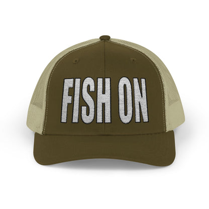 Texas Rigged Tees FISH ON — Embroidered Baseball Cap