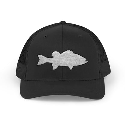 Texas Rigged Tees Bass Silhouette — Embroidered Baseball Cap