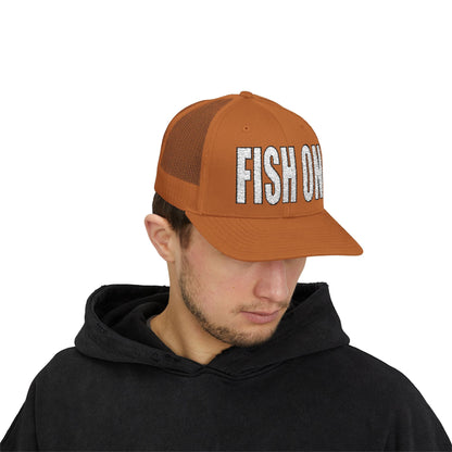 Texas Rigged Tees FISH ON — Embroidered Baseball Cap