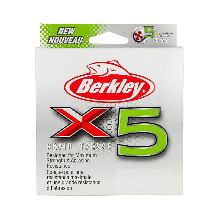 Berkley X5 Braided Line Lo-Vis Green
