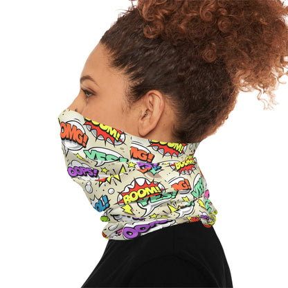 Texas Rigged Tees Comic Pop Art — Unisex Neck Gaiter (SPF 50+)