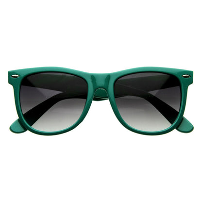 zeroUV  - Classic Retro Large Colorful Horned Rim Sunglasses 2767