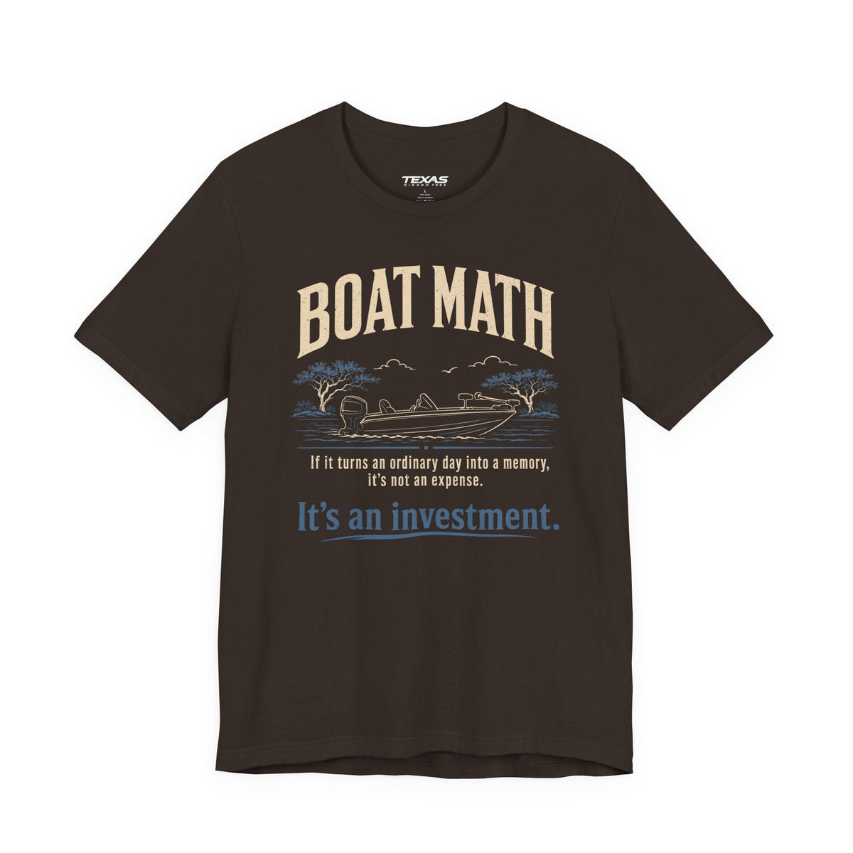 Texas Rigged Tees Boat Math — Unisex Cotton Tee