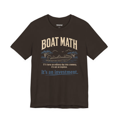 Texas Rigged Tees Boat Math — Unisex Cotton Tee