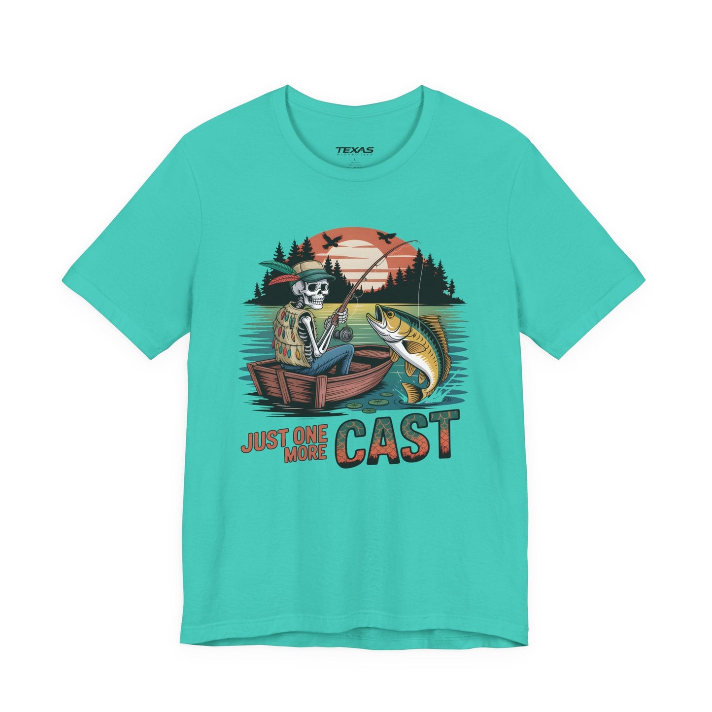 Texas Rigged Tees Just One More Cast — Unisex Cotton Tee