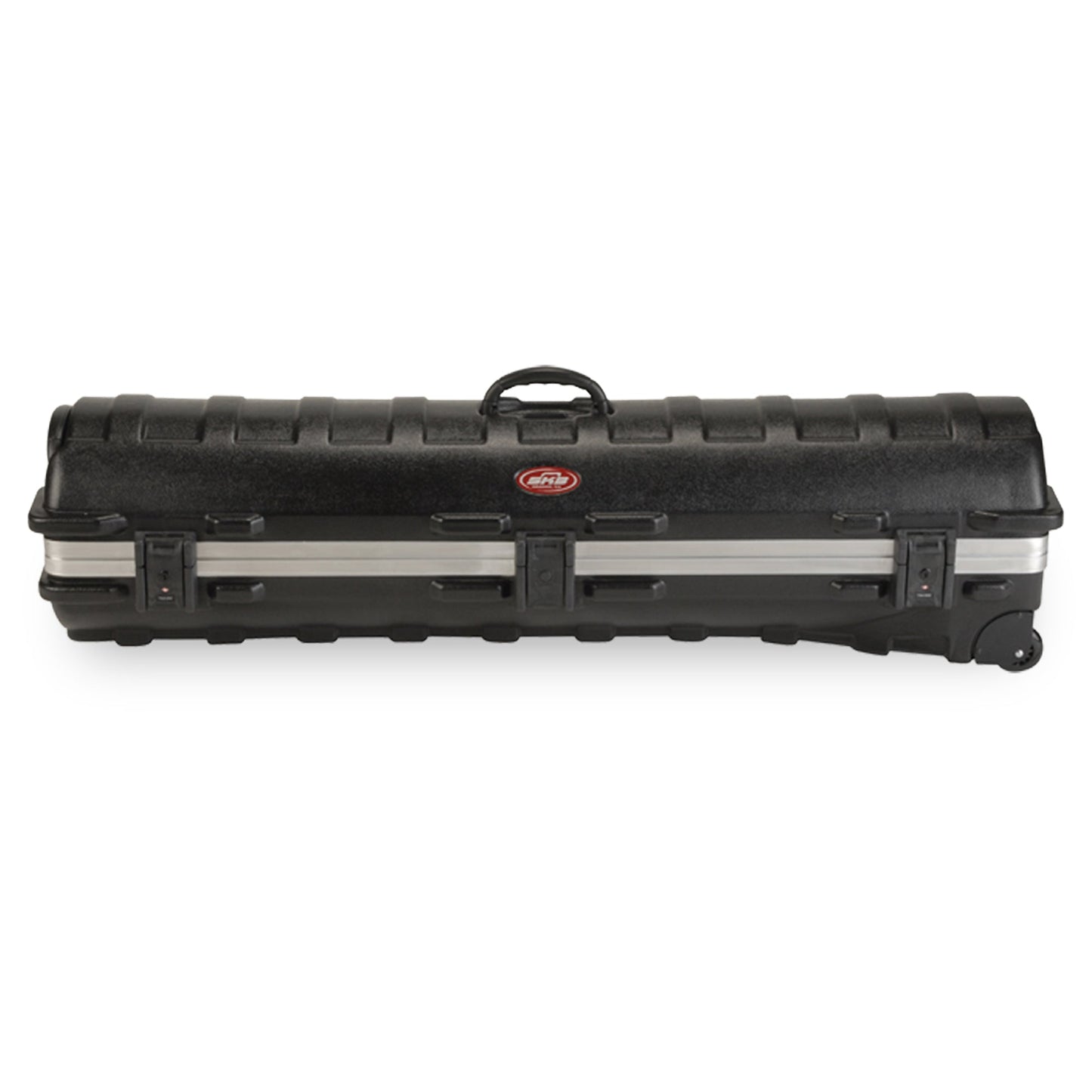 SKB Cases ATA Standard Hard Plastic Wheeled Golf Bag Travel Case, Black (2 Pack)