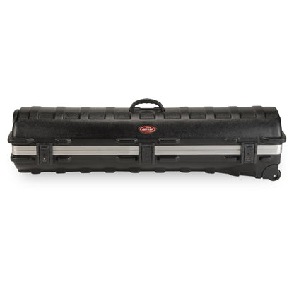 SKB Cases ATA Standard Hard Plastic Wheeled Golf Bag Travel Case, Black (2 Pack)