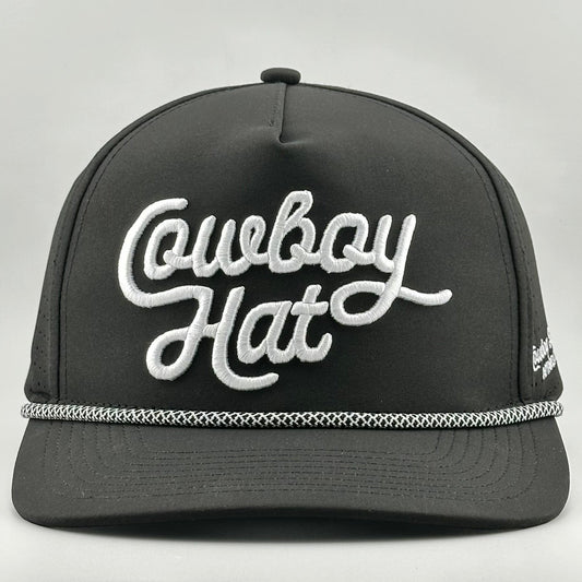 “Cowboy Hat” Summer Edition - Cowboy Revolution Black 5-panel Trucker Hat