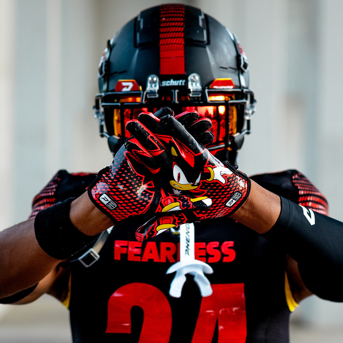Phenom Elite Shadow the Hedgehog Football Gloves - VPS5 by Phenom Elite