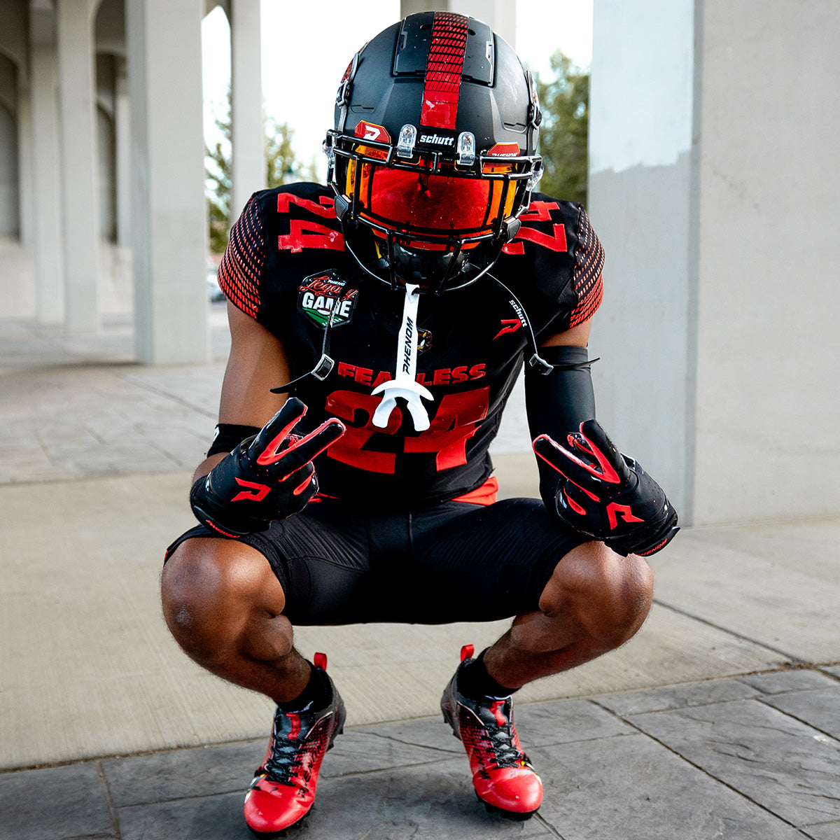 Phenom Elite Shadow the Hedgehog Football Gloves - VPS5 by Phenom Elite