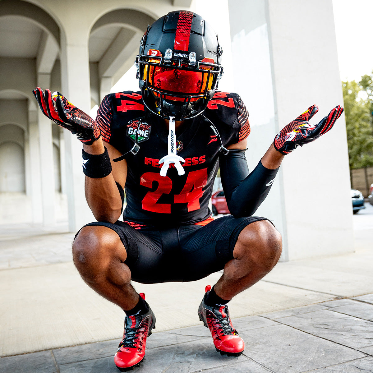 Phenom Elite Shadow the Hedgehog Football Gloves - VPS5 by Phenom Elite