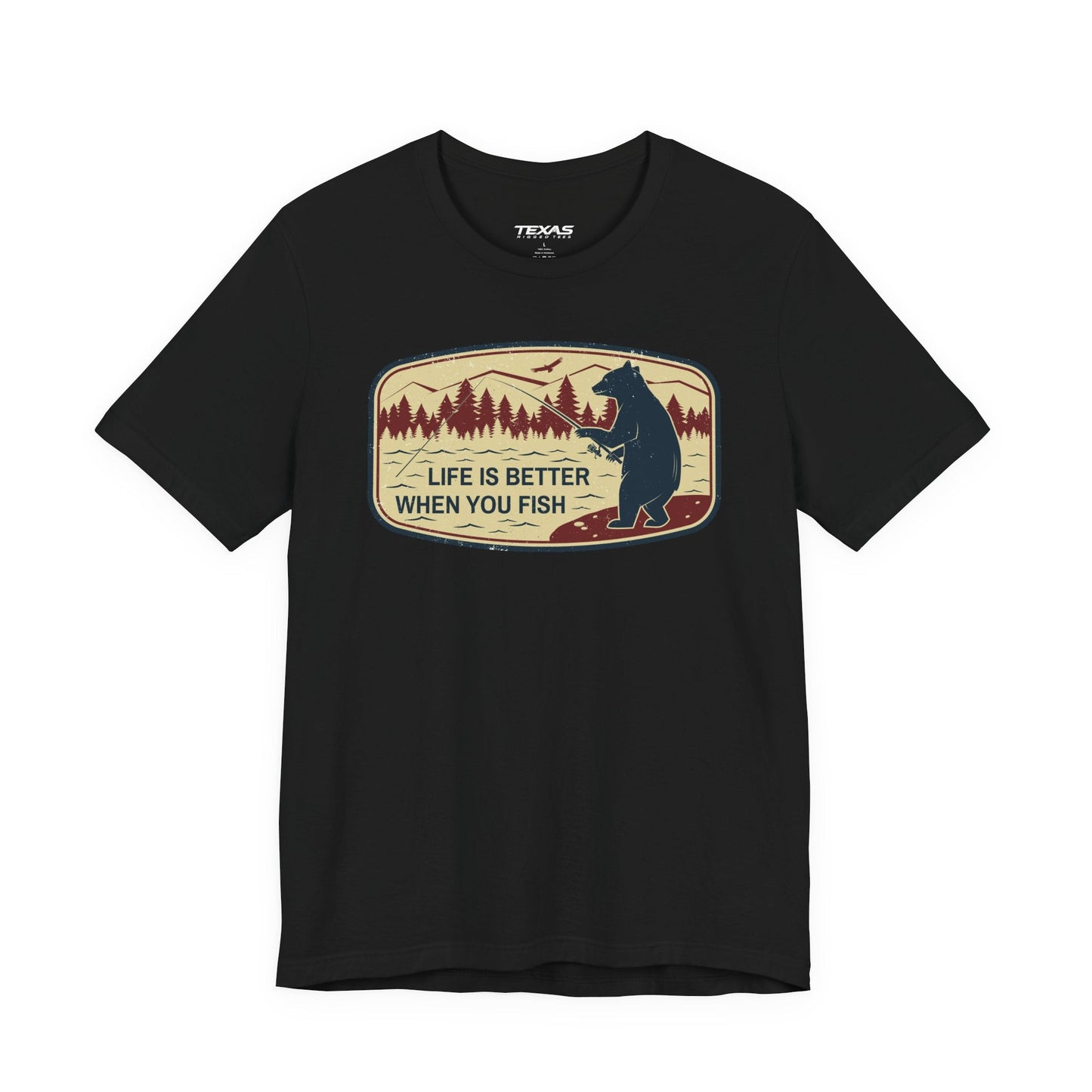 Texas Rigged Tees Life Is Better When You Fish — Unisex Cotton Tee