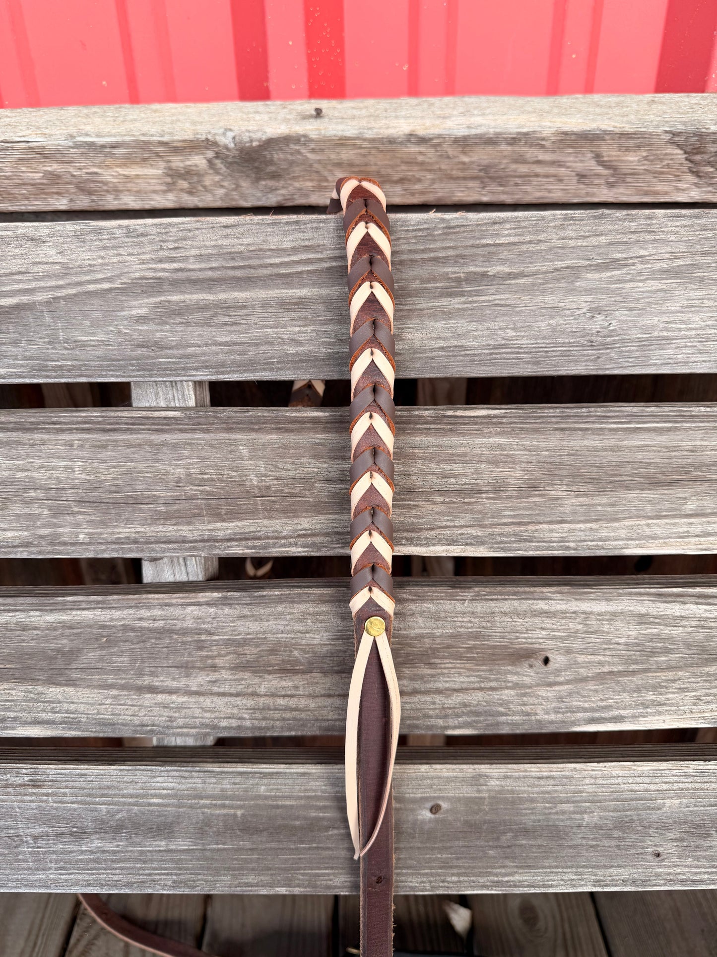 Leather Laced Barrel Reins