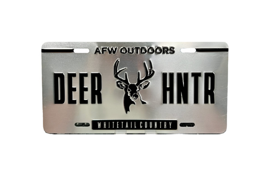 AF Waterfowl - Deer Hunter License Plate