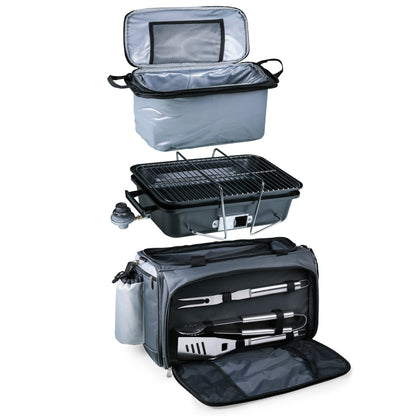 Picnic Time Vulcan Portable Propane Grill & Cooler Tote with Trolley