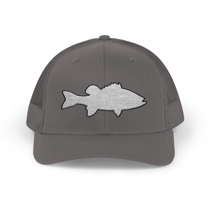 Texas Rigged Tees Bass Silhouette — Embroidered Baseball Cap