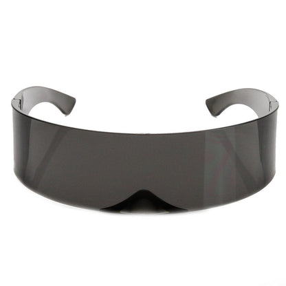 zeroUV Futuristic Retro Mirror Wrap Around Shield Sunglasses 8762