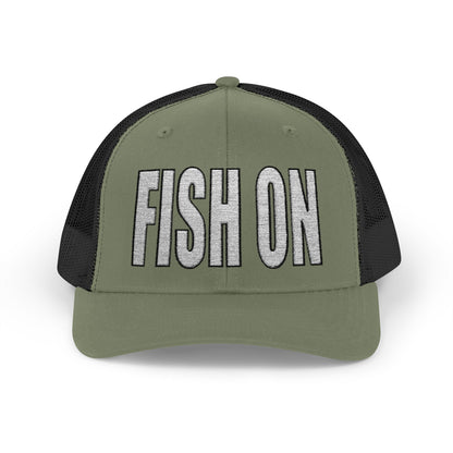 Texas Rigged Tees FISH ON — Embroidered Baseball Cap