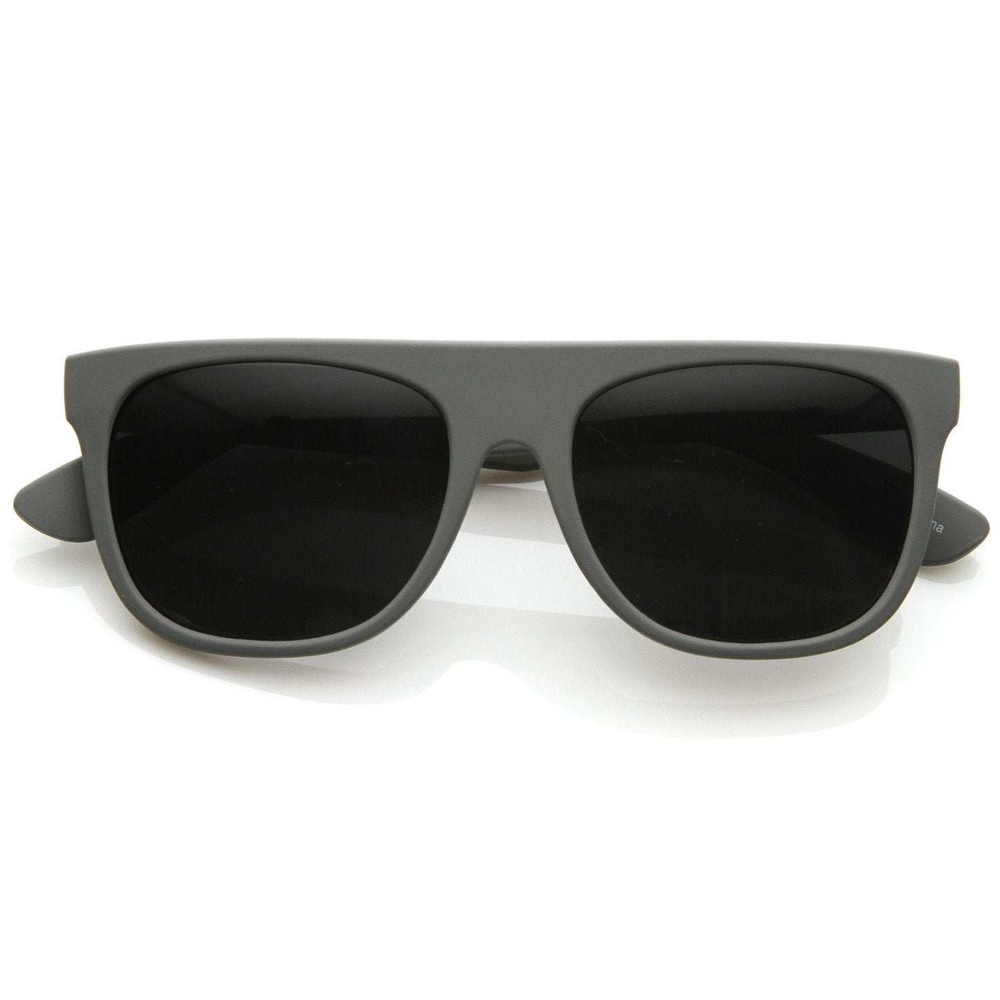 zeroUV Super Flat Block Top Retro Horned Rim Sunglasses 8066