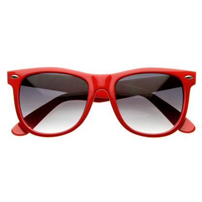 zeroUV  - Classic Retro Large Colorful Horned Rim Sunglasses 2767