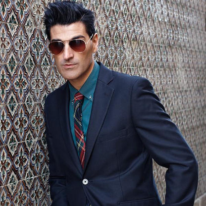 zeroUV  - Medium Classic Retro Metal Frame Aviator Sunglasses 53mm 1372