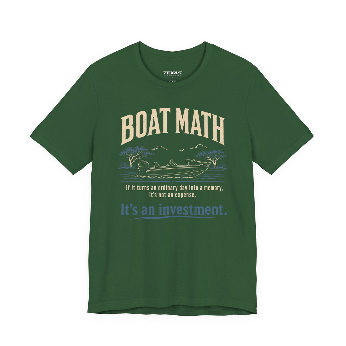 Texas Rigged Tees Boat Math — Unisex Cotton Tee