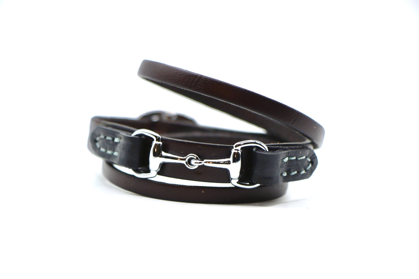 Remarkable Leather Goods GHC Double Wrap Bit Bracelet