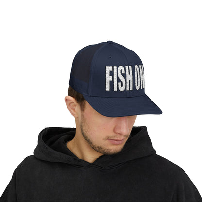 Texas Rigged Tees FISH ON — Embroidered Baseball Cap