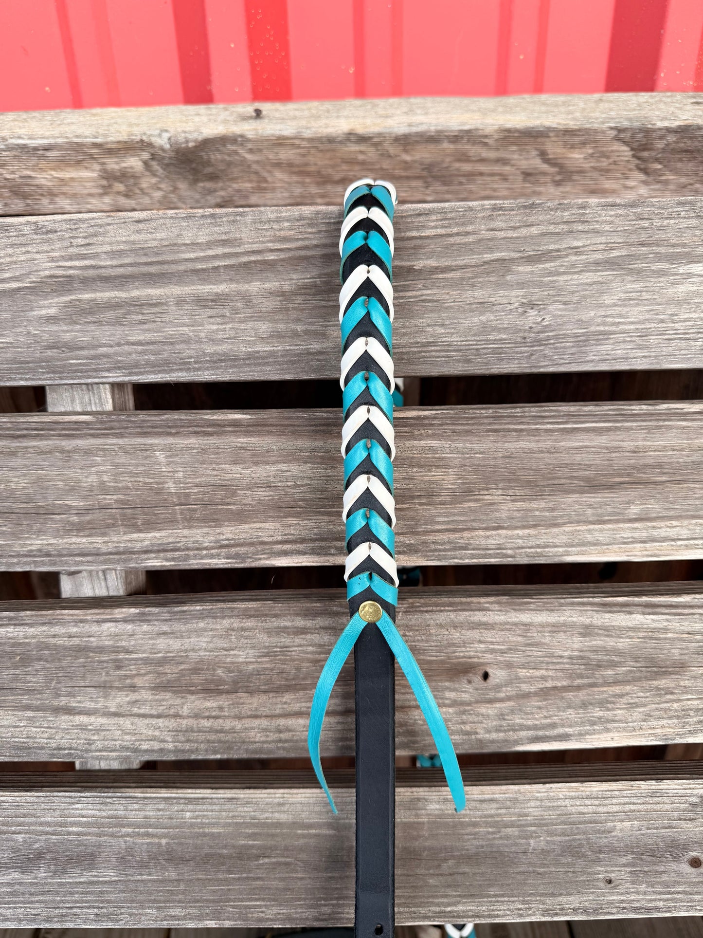Leather Laced Barrel Reins